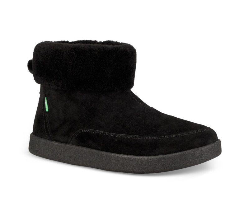 Sanuk New Bootah Suede Women's Boots Black | Canada 124LIS